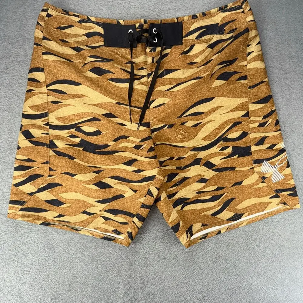 Under Armour Shorts Mens‎ 40 Swim Trunks Board Camouflage Heat Gear 10 Inch Pool